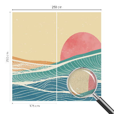 3D wall mural Sea waves