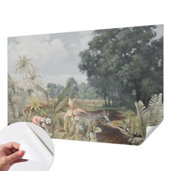 Nursery wall mural Exotic landscape