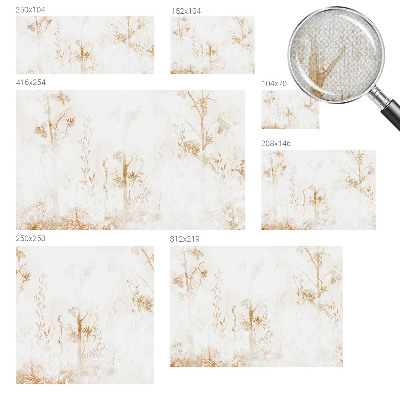 Baby room wall mural with a botanical elegance design for nurseries