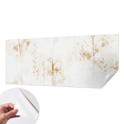 Baby room wall mural with a botanical elegance design for nurseries