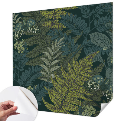 Self-adhesive wall mural Green elegance