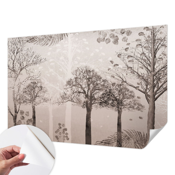 Self-adhesive photo wallpaper Delicate trees