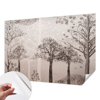 Self-adhesive photo wallpaper Delicate trees