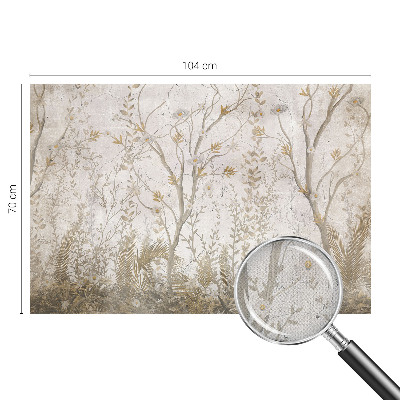 Stick-on wall mural featuring a forest corner motif