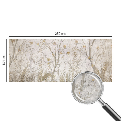 Stick-on wall mural featuring a forest corner motif