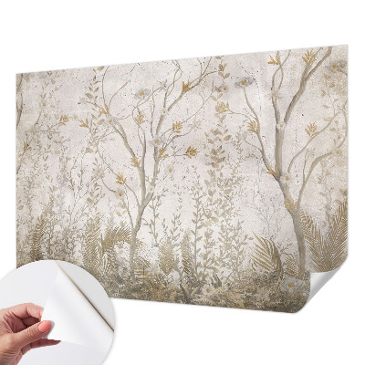 Stick-on wall mural A forest corner