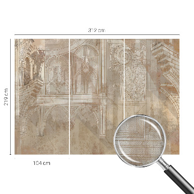 Removable wall mural wallpaper Historical ornaments