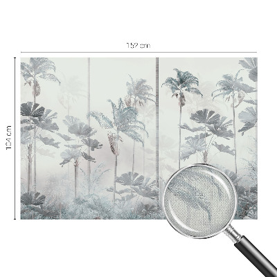 Peel and stick wall mural for bedroom Tropical landscape