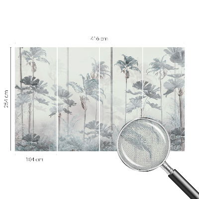 Peel and stick wall mural for bedroom Tropical landscape