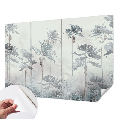 Peel and stick wall mural for bedroom Tropical landscape