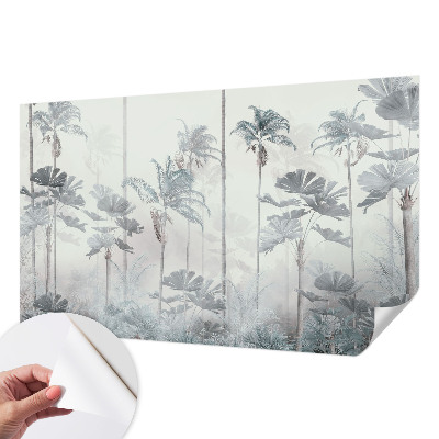 Peel and stick wall mural for bedroom Tropical landscape