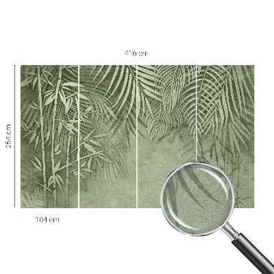 3D wall mural Bamboo paradise