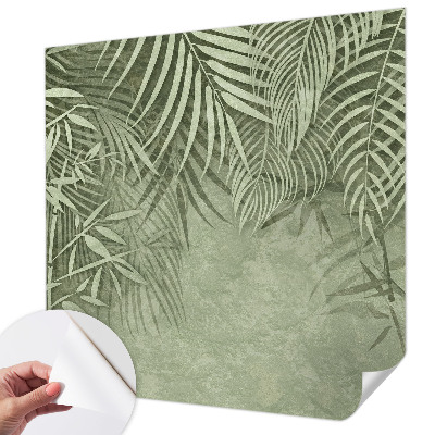 3D wall mural with a bamboo paradise design