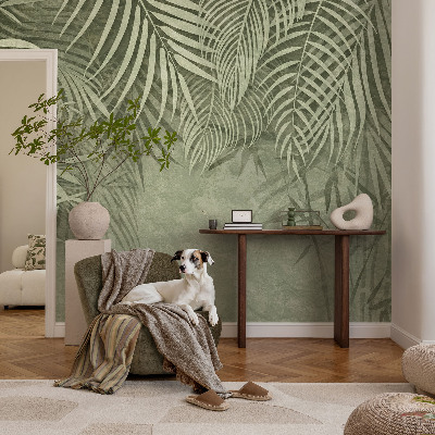 3D wall mural with a bamboo paradise design
