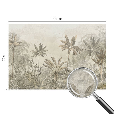 3D photo wallpaper mural with a tropical jungle design