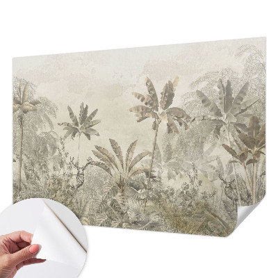 3D photo wallpaper mural Tropical jungle