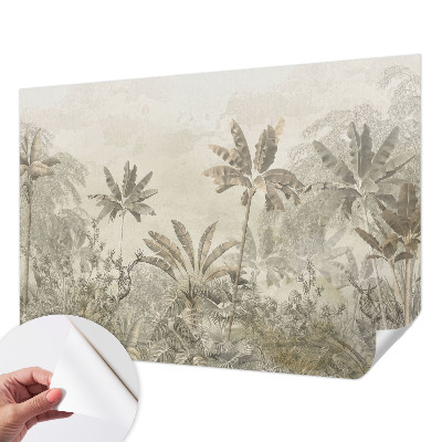 3D photo wallpaper mural Tropical jungle
