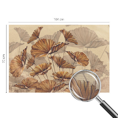 Children's wall mural with an autumn-themed design