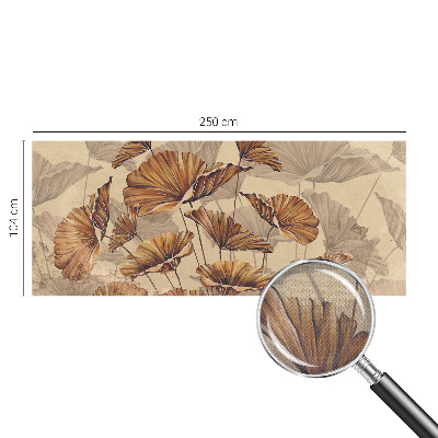 Children's wall mural with an autumn-themed design