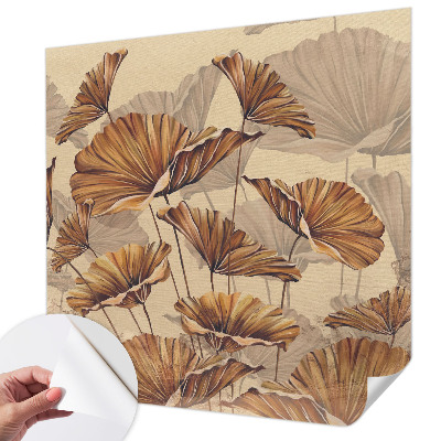Children's wall mural with an autumn-themed design