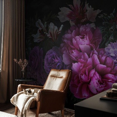 Baby room wall mural Floral elegance