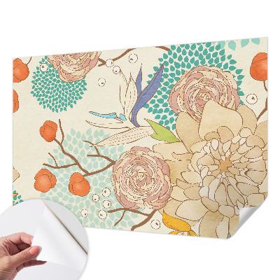 Self-adhesive photo wallpaper Floral fantasy