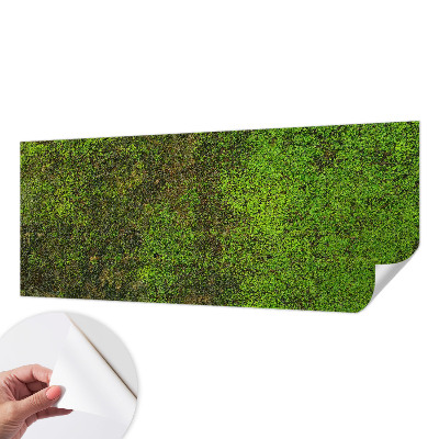 Removable wall mural wallpaper with a green carpet pattern