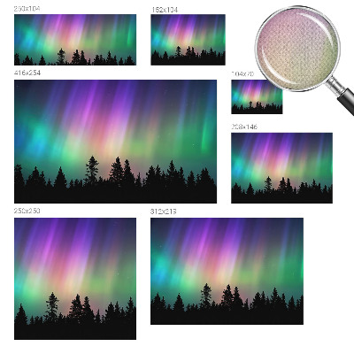 Peel and stick wall mural for living room featuring a magical sky design