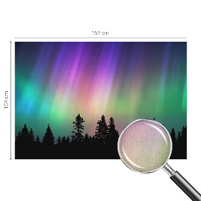 Peel and stick wall mural for living room featuring a magical sky design