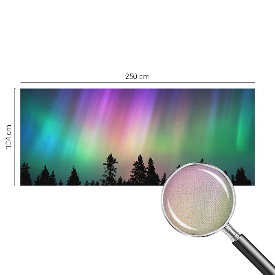 Peel and stick wall mural for living room featuring a magical sky design