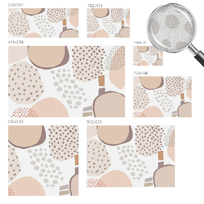 Peel-and-stick wall mural for kids' room with a subtle dotted pattern