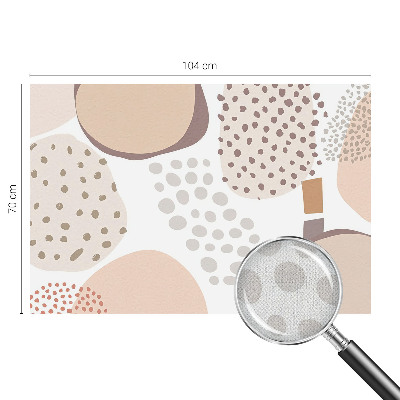 Peel-and-stick wall mural for kids' room with a subtle dotted pattern