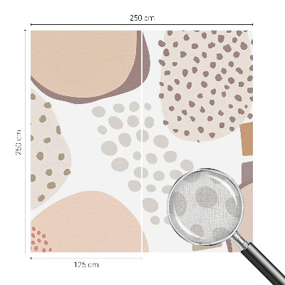 Peel-and-stick wall mural for kids' room with a subtle dotted pattern
