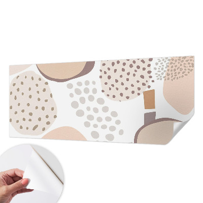 Peel-and-stick wall mural for kids' room with a subtle dotted pattern