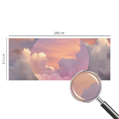 Children's wall mural featuring an ethereal cloud motif