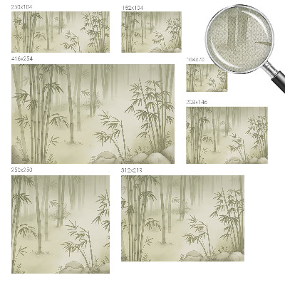Baby room wall mural with a peaceful landscape design