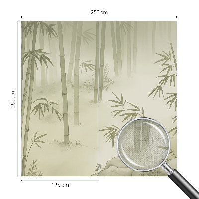 Baby room wall mural with a peaceful landscape design