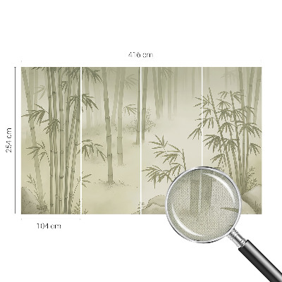 Baby room wall mural with a peaceful landscape design