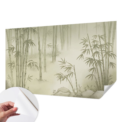 Baby room wall mural with a peaceful landscape design