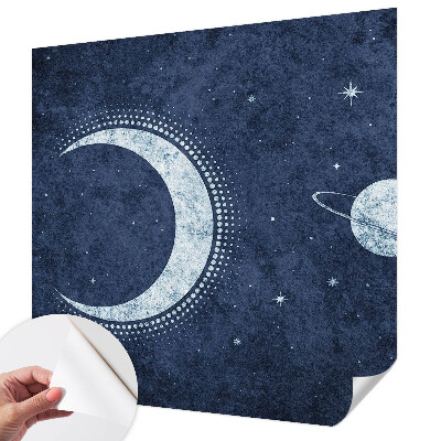 Peel and stick wall mural Star motif