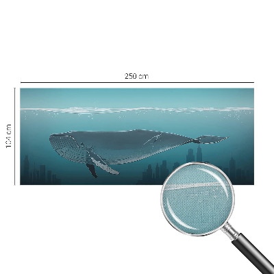 Peel and stick wallpaper mural with the 
