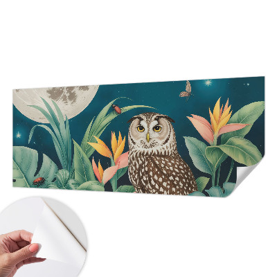 Peel and stick wall mural for bedroom Moon Safari