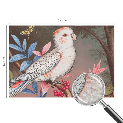 Peel and stick wall mural with a tropical nature design for a kids' room
