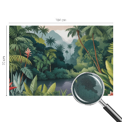 3D wall mural with an exotic scenery design