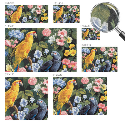 Nursery wall mural Exotic birds