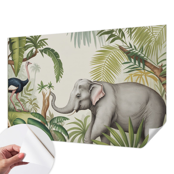 3D photo wallpaper mural with an exotic scene