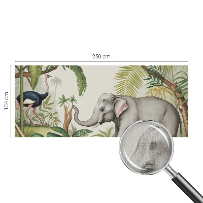 3D photo wallpaper mural with an exotic scene