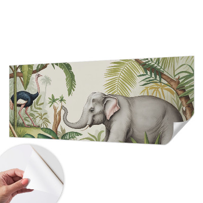 3D photo wallpaper mural with an exotic scene