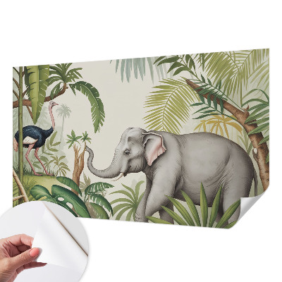 3D photo wallpaper mural with an exotic scene