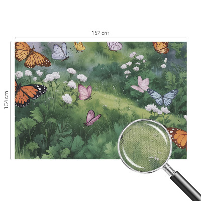 Baby room wall mural Butterflies in the meadow